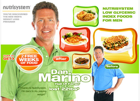 no wonder Dan Marino thinks NutriSystem tastes good! Being that I am a.